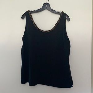 black cottage core tank top